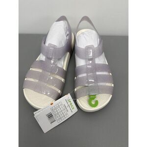 Crocs Isabella Glitter Sandal Gray J5 EU 37-38 Women's‎ 7  New #31